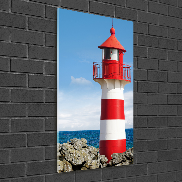 Photo printed on glass Lighthouse