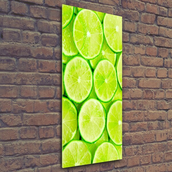 Wall art on glass Lime