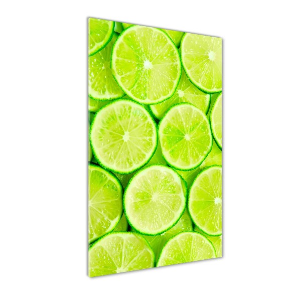 Wall art on glass Lime