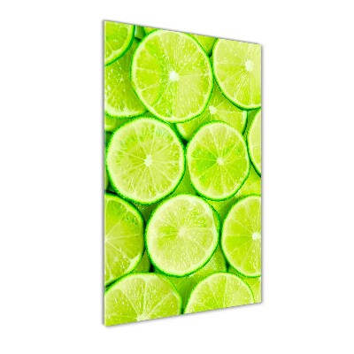 Wall art on glass Lime