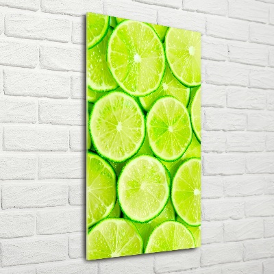 Wall art on glass Lime