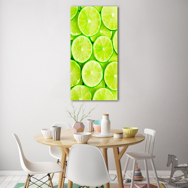 Wall art on glass Lime