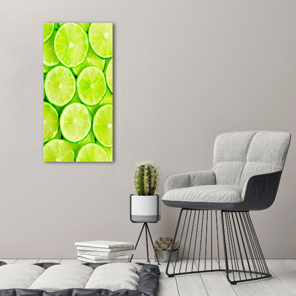 Wall art on glass Lime