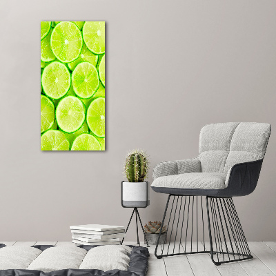 Wall art on glass Lime