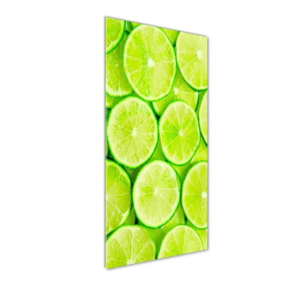 Wall art on glass Lime