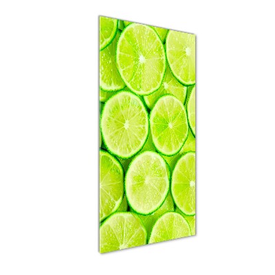 Wall art on glass Lime