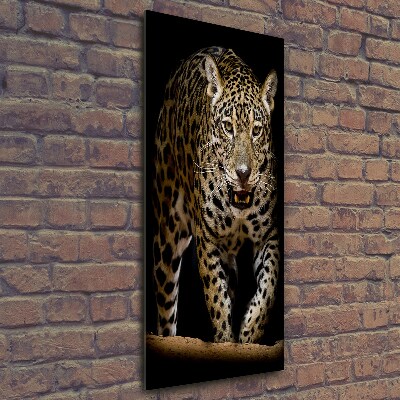 Glass picture wall art Jaguar