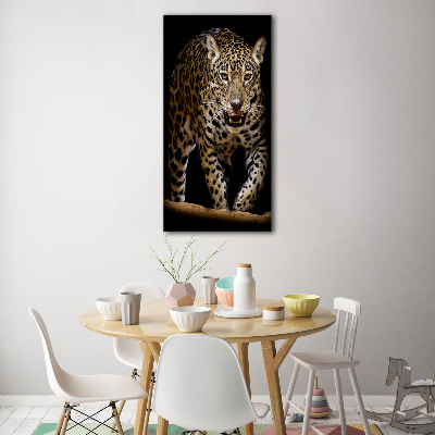 Glass picture wall art Jaguar