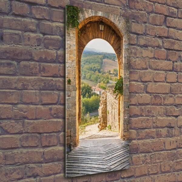 Photo printed on glass Tuscany Italy