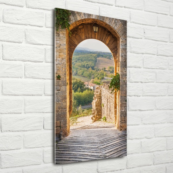 Photo printed on glass Tuscany Italy