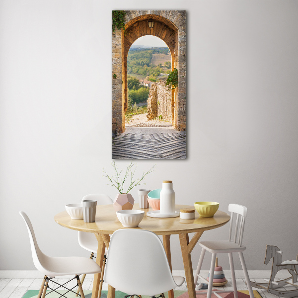 Photo printed on glass Tuscany Italy