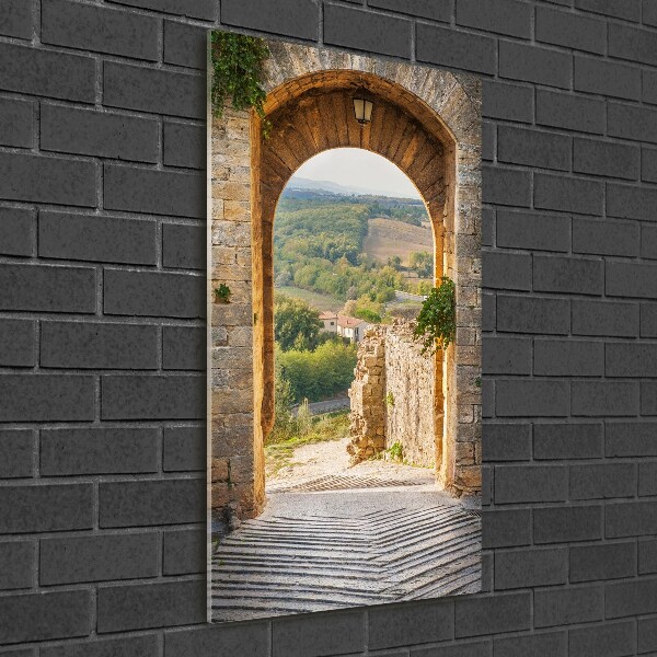 Photo printed on glass Tuscany Italy