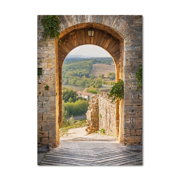 Photo printed on glass Tuscany Italy