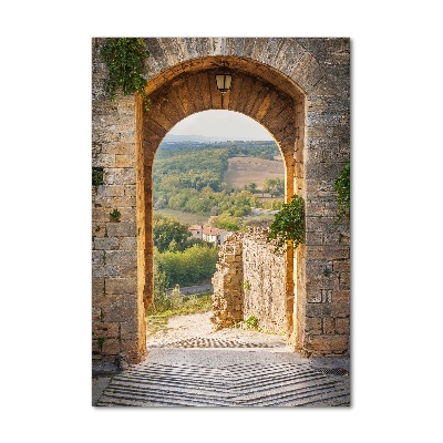 Photo printed on glass Tuscany Italy