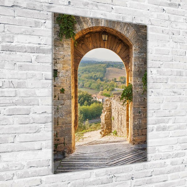 Photo printed on glass Tuscany Italy