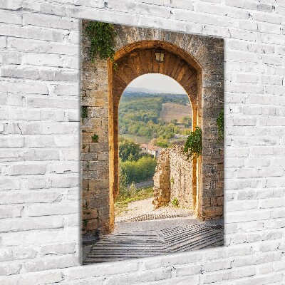 Photo printed on glass Tuscany Italy