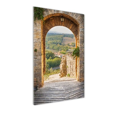 Photo printed on glass Tuscany Italy