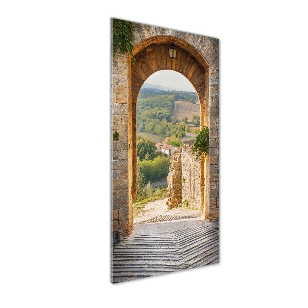 Photo printed on glass Tuscany Italy