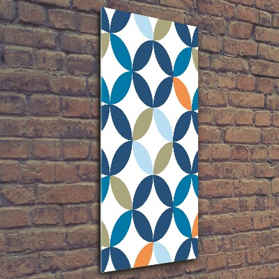 Wall art on glass Geometric background