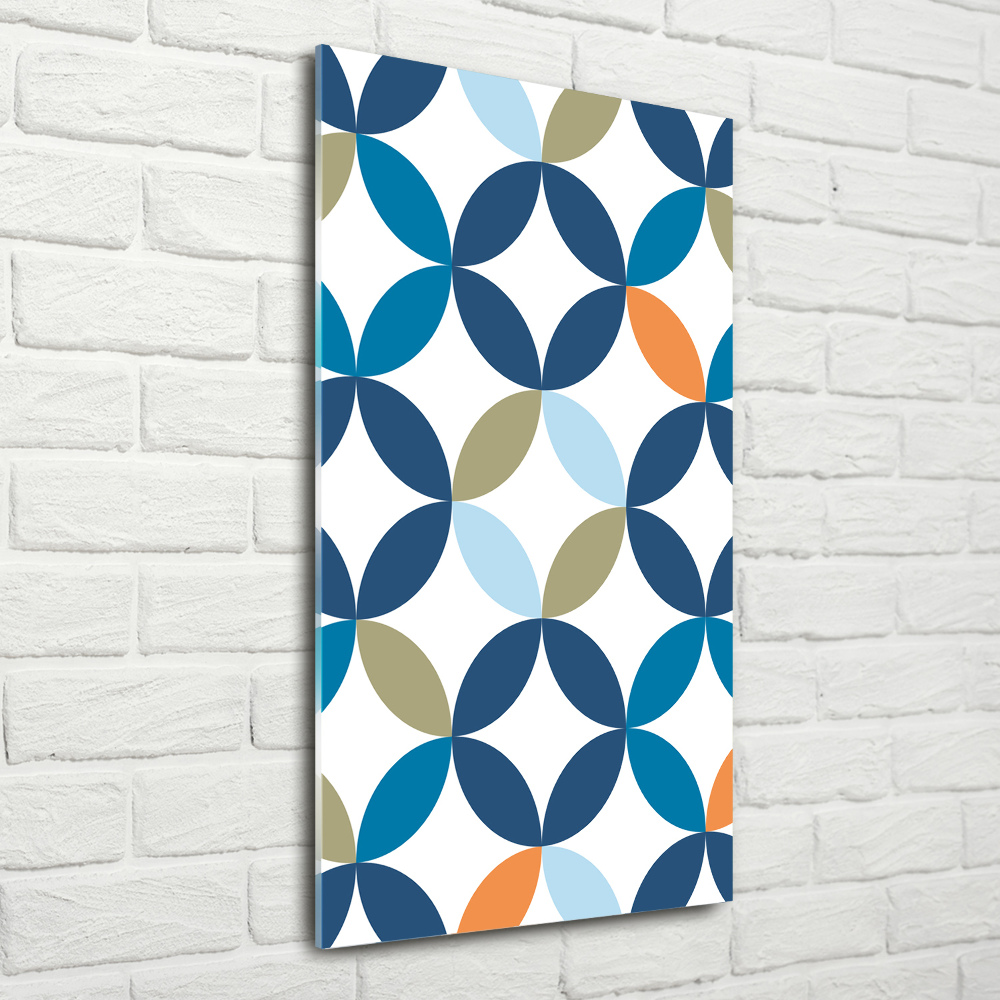 Wall art on glass Geometric background