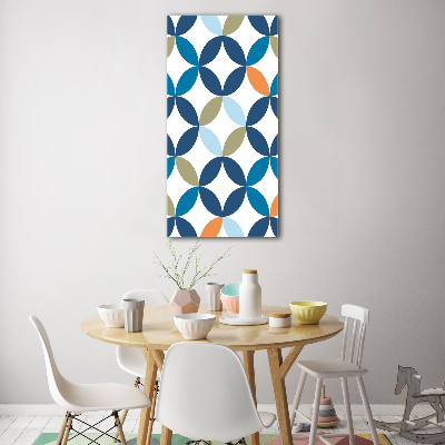 Wall art on glass Geometric background