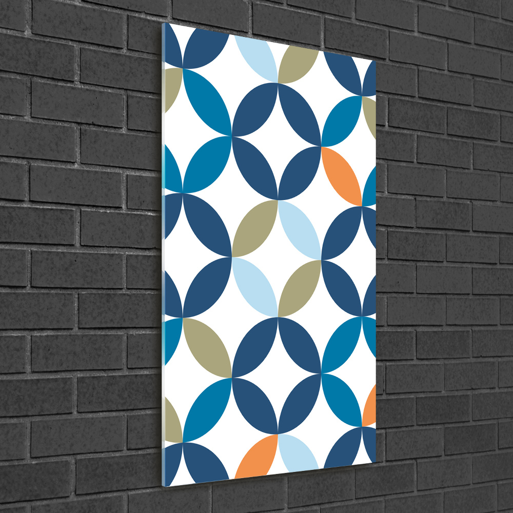 Wall art on glass Geometric background