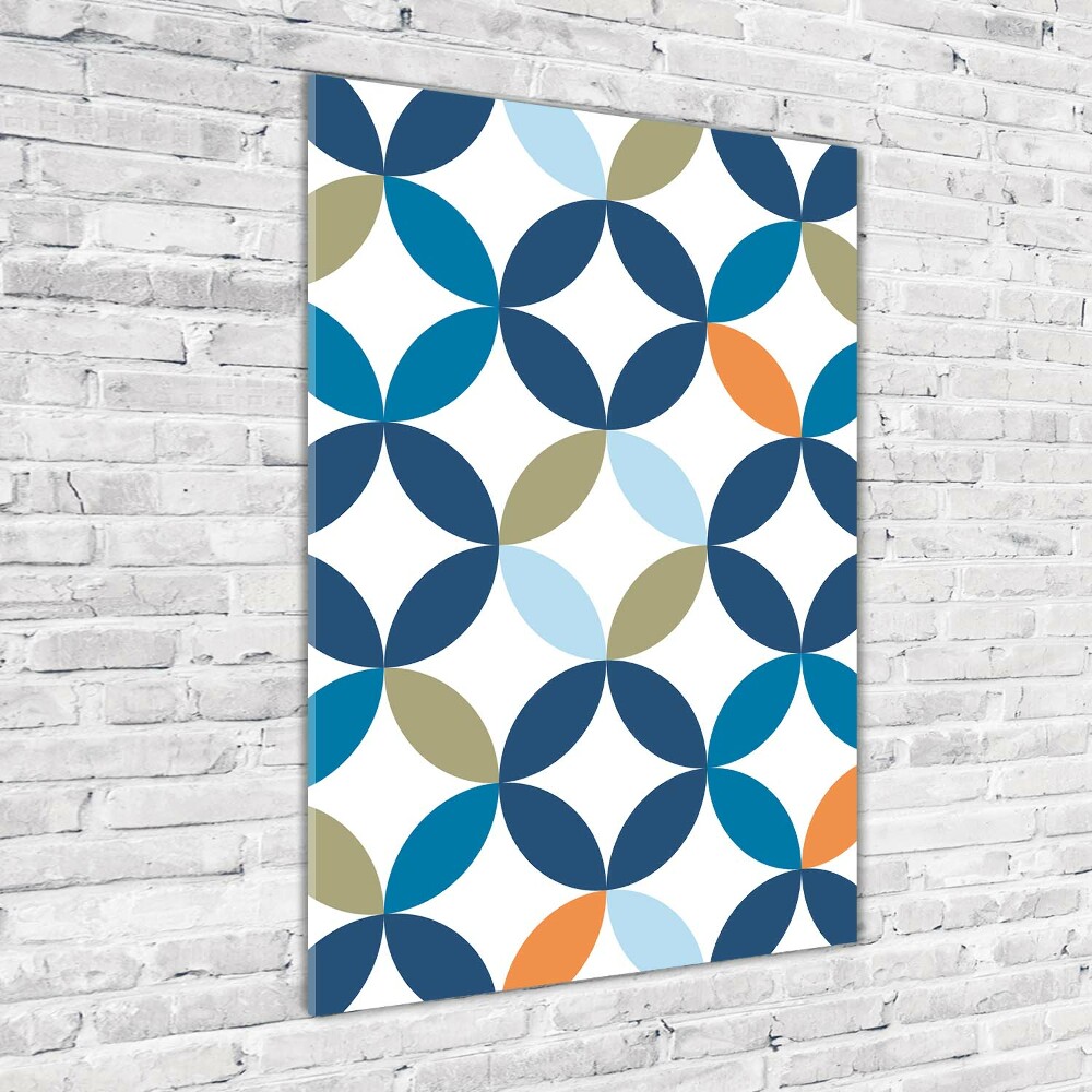 Wall art on glass Geometric background