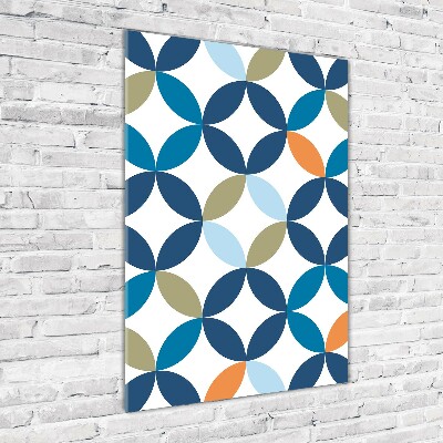 Wall art on glass Geometric background