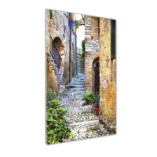 Photo printed on glass Italian streets