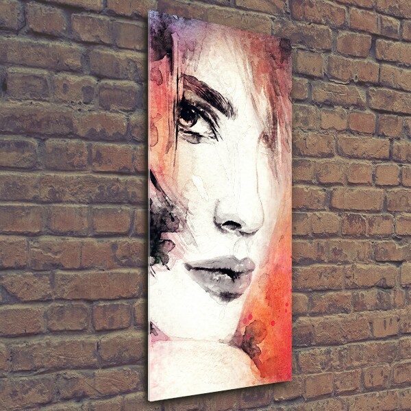 Photo printed on glass Abstraction woman