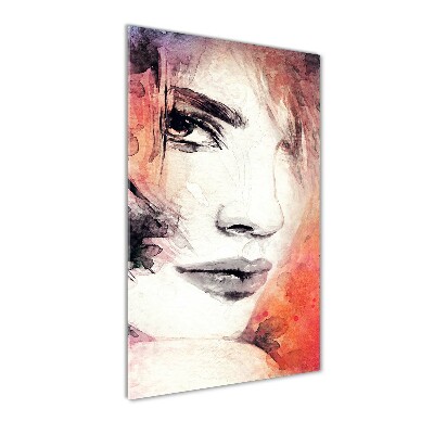 Photo printed on glass Abstraction woman