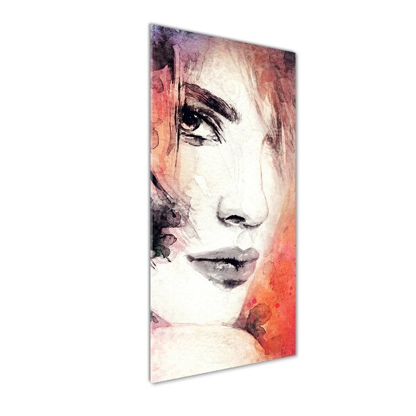 Photo printed on glass Abstraction woman