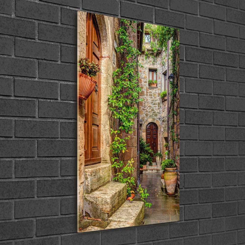 Photo printed on glass Italian streets