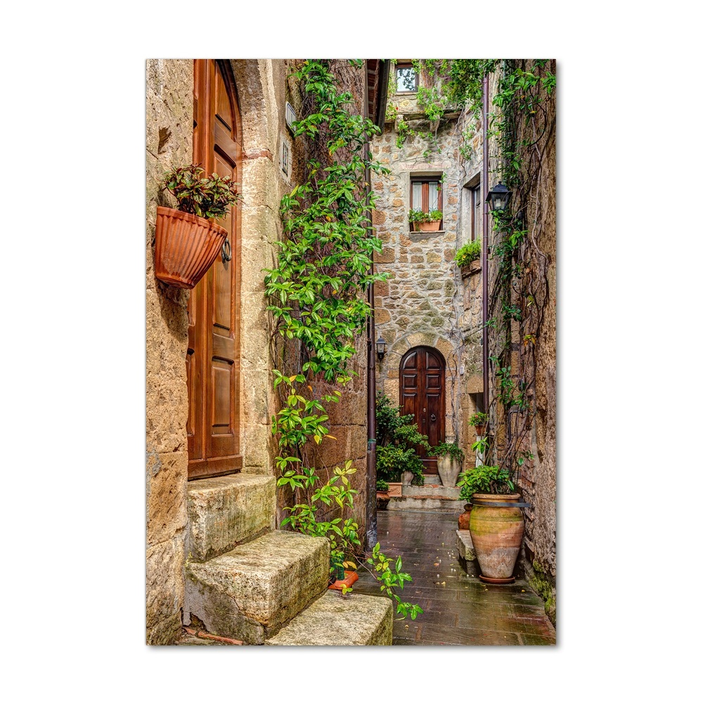 Photo printed on glass Italian streets