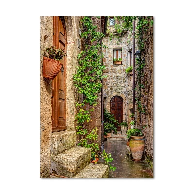 Photo printed on glass Italian streets