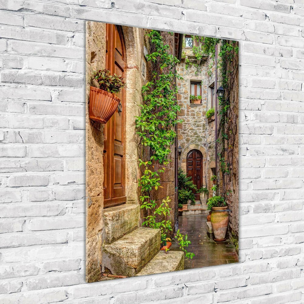 Photo printed on glass Italian streets