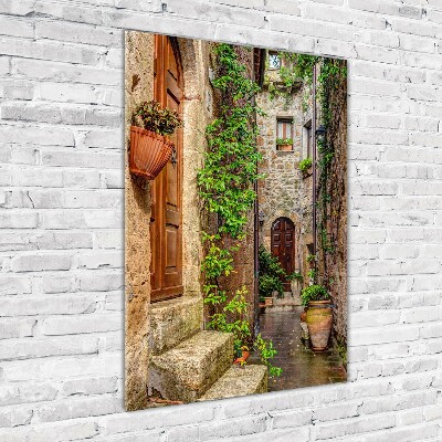 Photo printed on glass Italian streets