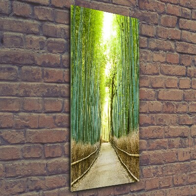 Glass wall art Bamboo forest