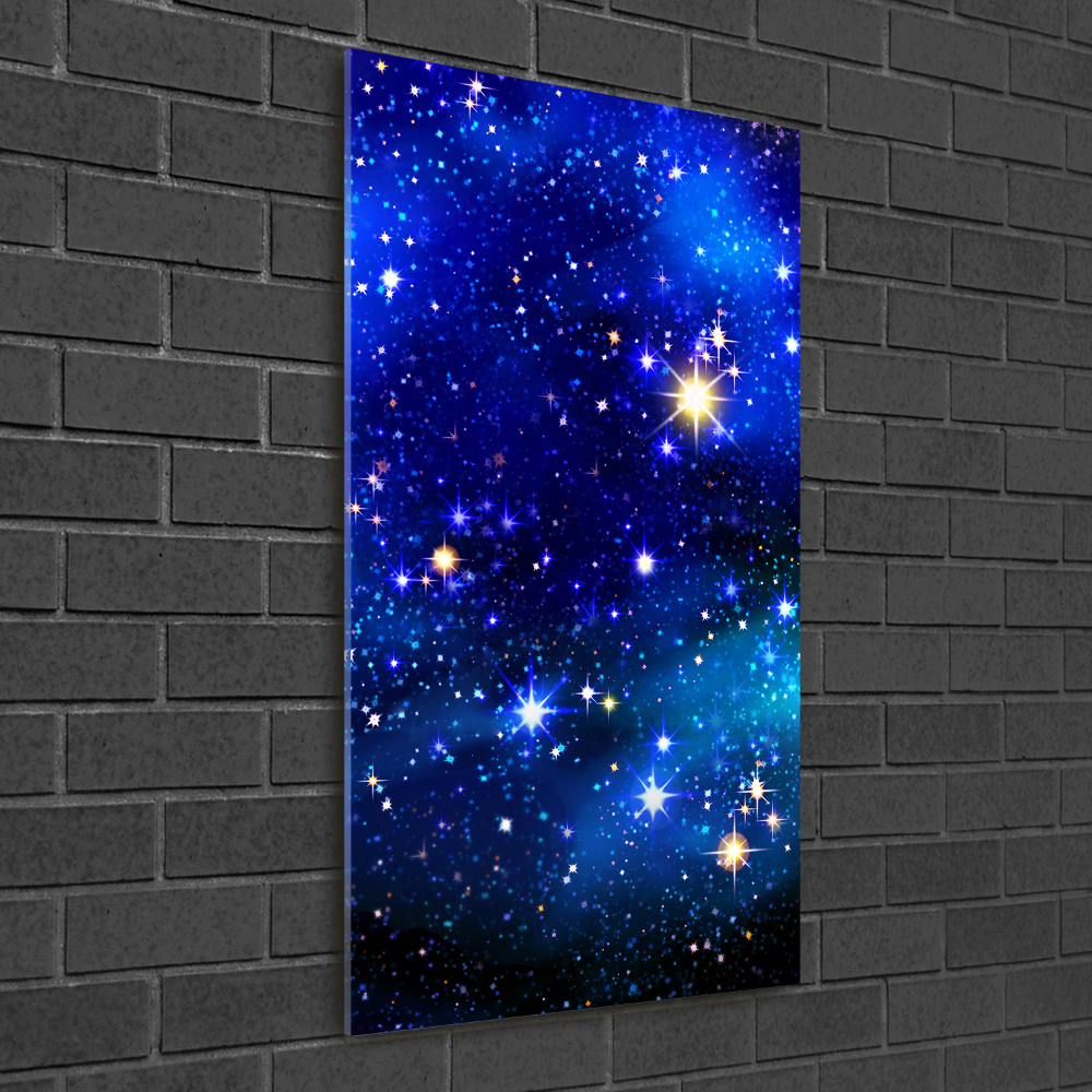 Photo printed on glass Starry sky