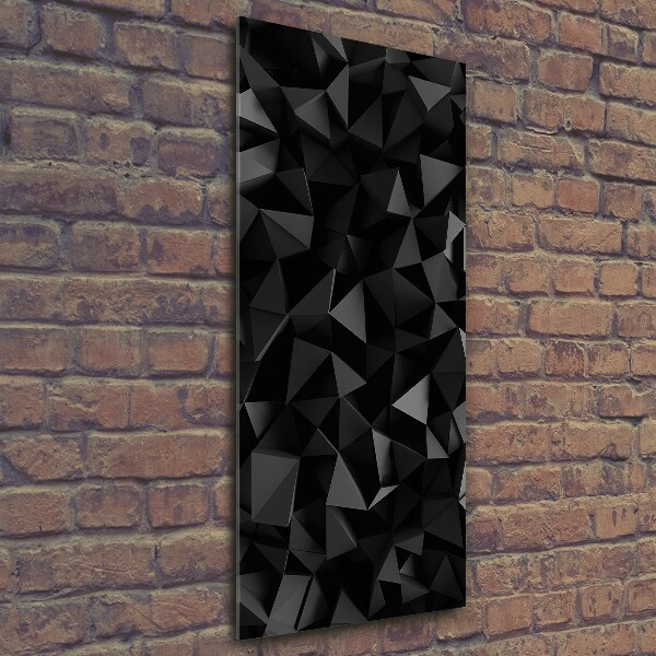 Glass picture wall art 3D abstraction