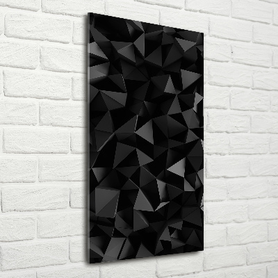 Glass picture wall art 3D abstraction