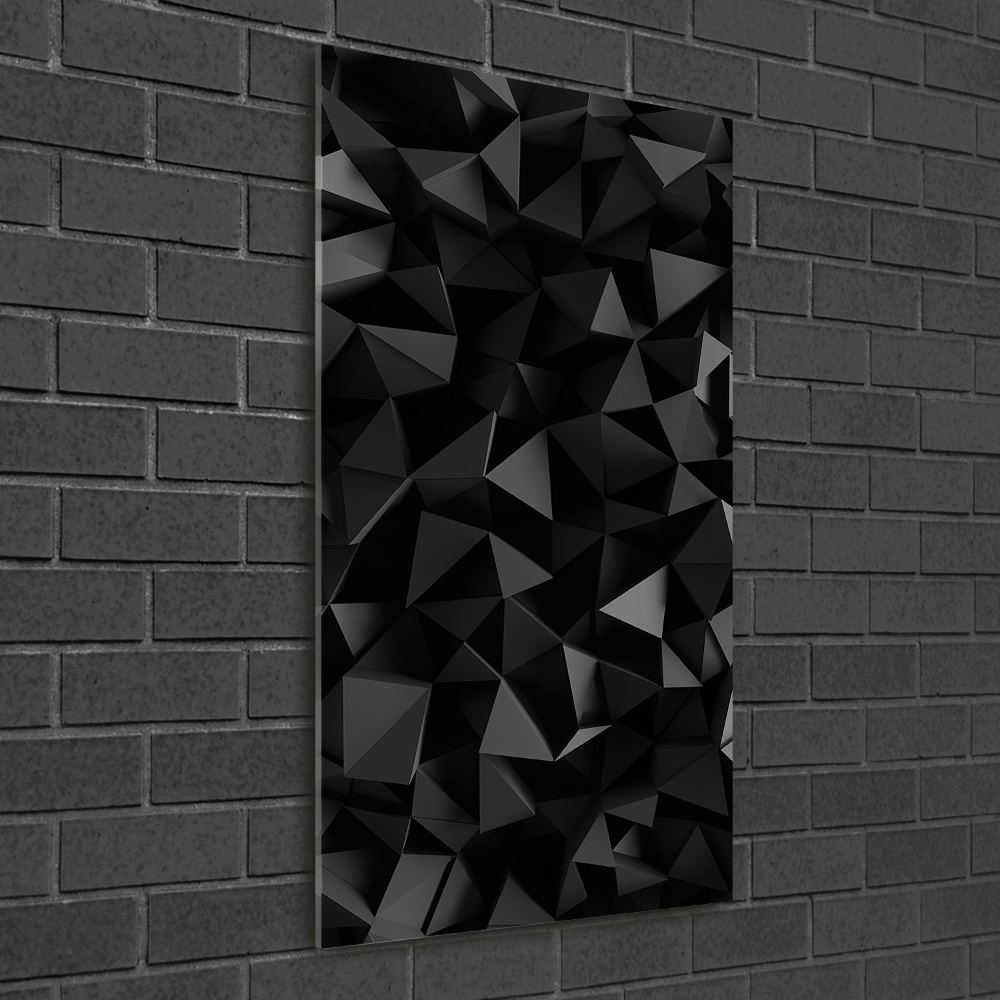 Glass picture wall art 3D abstraction