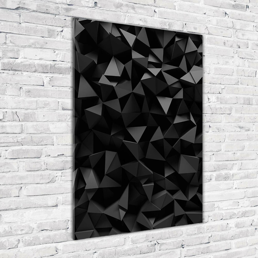 Glass picture wall art 3D abstraction