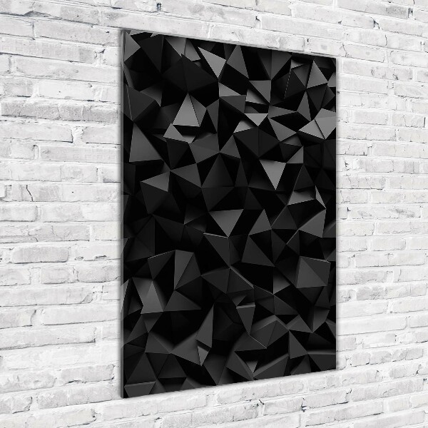 Glass picture wall art 3D abstraction