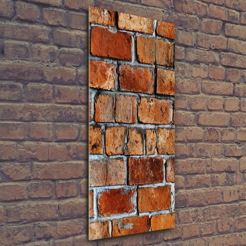 Print on a a glass Brick wall