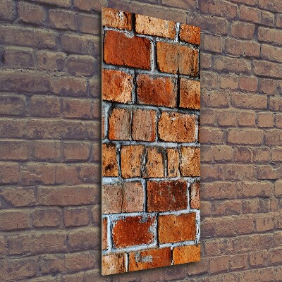 Print on a a glass Brick wall