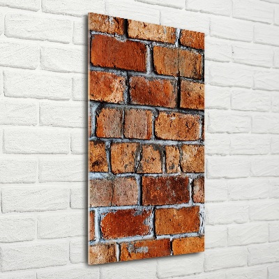 Print on a a glass Brick wall