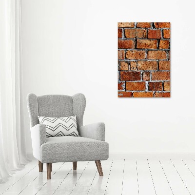 Print on a a glass Brick wall