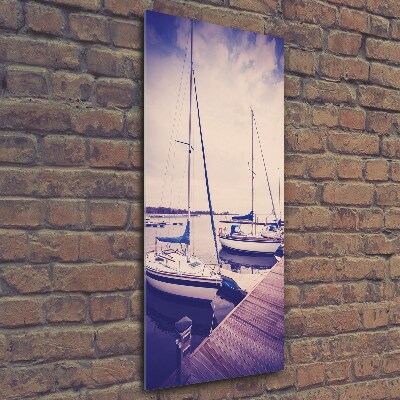 Wall art on glass Yachts