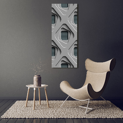 Glass picture wall art 3D abstraction